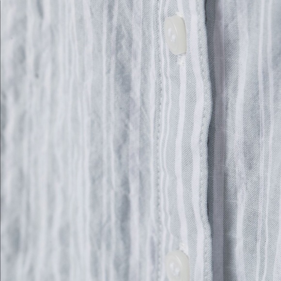 H&M striped blouse, creped cotton fabric - size 6 - Picture 5 of 6